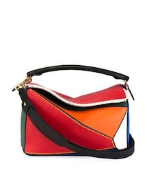LOEWE | Loewe Puzzle Patchwork Colorblock Leather Satchel Bag(ショルダーバッグ)