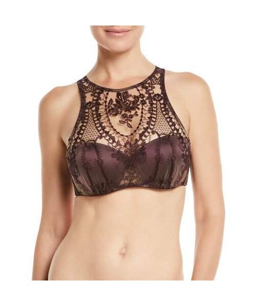 High neck padded bra Clearance