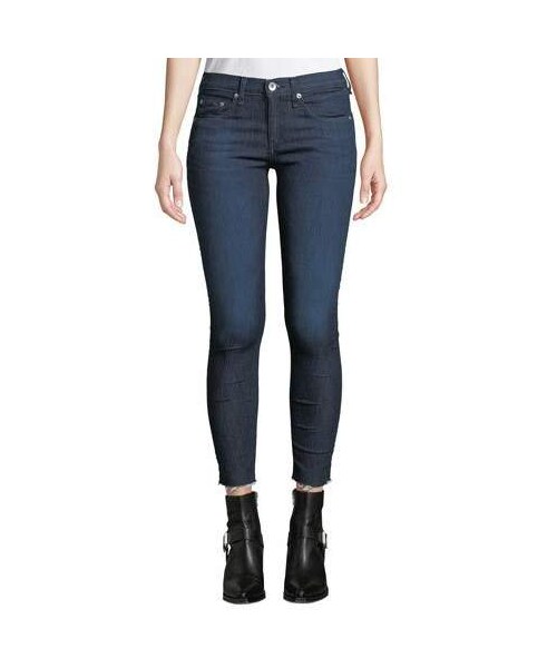 rag & bone(ラグアンドボーン)の「Rag & Bone Frayed Cropped Skinny Jeans(デニムパンツ・レディース・Blue・24/25/26/27/28/29/30/31/32)」の1枚目の写真