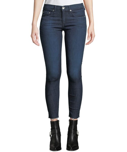 rag & bone(ラグアンドボーン)の「Rag & Bone Frayed Cropped Skinny Jeans(デニムパンツ・レディース・Blue・24/25/26/27/28/29/30/31/32)」の3枚目の写真