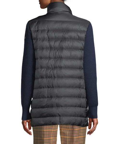 ジャケット・アウター MAGLIONE TRICOT CARDIGAN MONCLER Maglione Tricot Cardigan Women Down Puffer Jacket