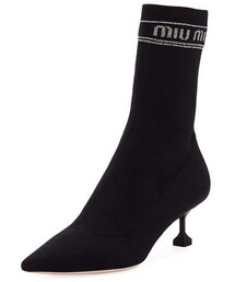 pointed toe sock bootie