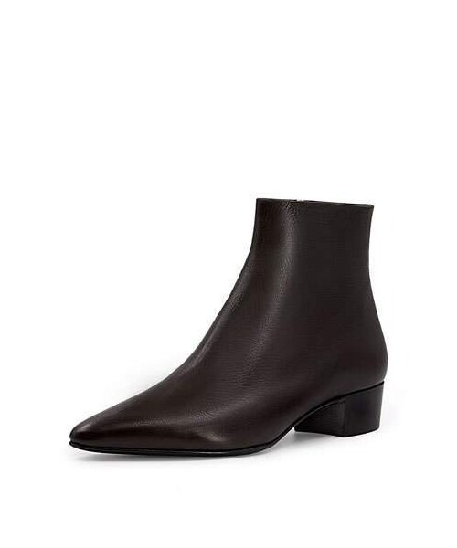 oprejst prop specielt THE ROW（ザロウ）の「THE ROW Ambra Point-Toe Leather Ankle Boots（ブーツ）」 - WEAR