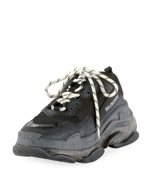 BALENCIAGA(バレンシアガ)の「Balenciaga Triple S Air Nylon Sneakers with Logo, Noir(スニーカー・レディース・Black・5b / 35eu/10b / 40eu/7b / 37eu/8b / 38eu/9b / 39eu/12b / 42eu/6b / 36eu/11b / 41eu)」の4枚目の写真