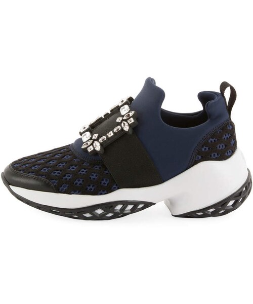 Roger Vivier(ロジェヴィヴィエ)の「Roger Vivier Running Strass Buckle Stretch Sneakers(スニーカー・レディース・Black・8b / 38eu/10b / 40eu/7.5b / 37.5eu/6.5b / 36.5eu/8.5b / 38.5eu/9b / 39eu/7b / 37eu)」の4枚目の写真