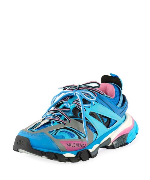 BALENCIAGA(バレンシアガ)の「Balenciaga Track Colorblock Mixed Sneakers, Bleu Roi(スニーカー・レディース・BLEU ROI・6b / 36eu/9b / 39eu/8b / 38eu/12b / 42eu/7b / 37eu/5b / 35eu/10b / 40eu/11b / 41eu)」の2枚目の写真