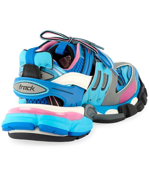 BALENCIAGA(バレンシアガ)の「Balenciaga Track Colorblock Mixed Sneakers, Bleu Roi(スニーカー・レディース・BLEU ROI・6b / 36eu/9b / 39eu/8b / 38eu/12b / 42eu/7b / 37eu/5b / 35eu/10b / 40eu/11b / 41eu)」の4枚目の写真