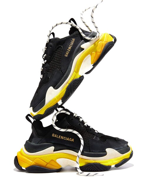 BALENCIAGA(バレンシアガ)の「Balenciaga Triple S Nylon Sneakers with Logo, Noir/Jaun(スニーカー・レディース・Black・5b / 35eu/8b / 38eu/6b / 36eu/9b / 39eu/12b / 42eu/10b / 40eu/7b / 37eu/11b / 41eu)」の5枚目の写真