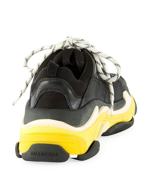 BALENCIAGA(バレンシアガ)の「Balenciaga Triple S Nylon Sneakers with Logo, Noir/Jaun(スニーカー・レディース・Black・5b / 35eu/8b / 38eu/6b / 36eu/9b / 39eu/12b / 42eu/10b / 40eu/7b / 37eu/11b / 41eu)」の4枚目の写真