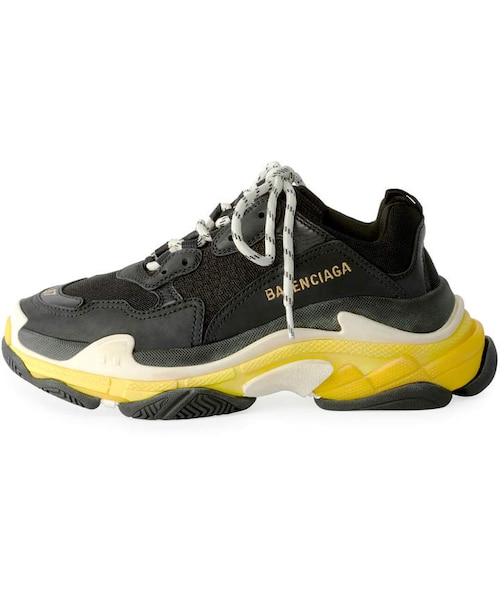 BALENCIAGA(バレンシアガ)の「Balenciaga Triple S Nylon Sneakers with Logo, Noir/Jaun(スニーカー・レディース・Black・5b / 35eu/8b / 38eu/6b / 36eu/9b / 39eu/12b / 42eu/10b / 40eu/7b / 37eu/11b / 41eu)」の2枚目の写真