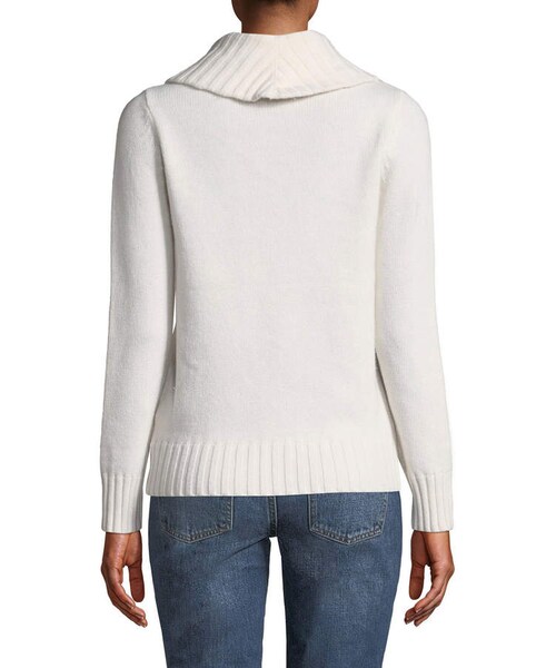 CO(シーオー)の「Co Wool-Cashmere Ribbed-Collar Sweater(ニット/セーター・レディース・White・Medium/X-large/Small/Large/X-small)」の3枚目の写真