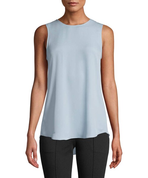 theory（セオリー）の「Theory Bringam Silk Tank（タンクトップ・レディース・Gray/Blue・Small/Medium/X-small/Large）」の4枚目の写真