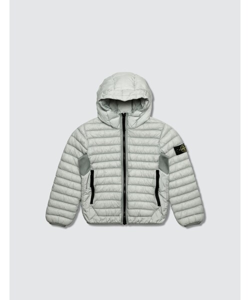 white stone island puffer jacket