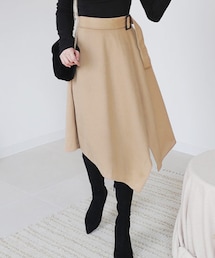 DHOLIC | サイドベルトAラインスリットスカート(スカート)