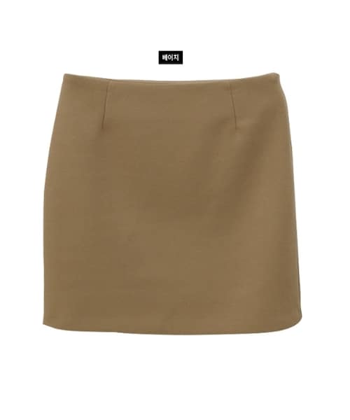 Dailyabout(デイリーアバウト)の「サイドファスナーストレートスカート(スカート・レディース・ホワイト/ベージュ/ブラック・S/M)」の3枚目の写真