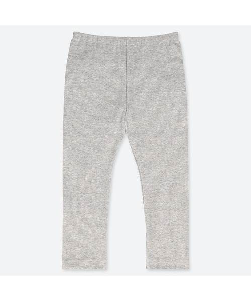 UNIQLO（ユニクロ）の「レギンス（リブ・10分丈）（その他ベビー用品・キッズ・PINK 10/GRAY 03/BLACK 09/YELLOW 44/GREEN 54・90/80/110/100/70）」の3枚目の写真