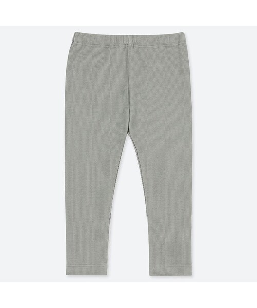 UNIQLO（ユニクロ）の「レギンス（リブ・10分丈）（その他ベビー用品・キッズ・PINK 10/GRAY 03/BLACK 09/YELLOW 44/GREEN 54・90/80/110/100/70）」の4枚目の写真