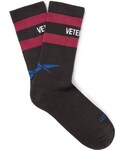 Vetements | Vetements + Reebok Logo-Intarsia Knitted Socks(Socks)