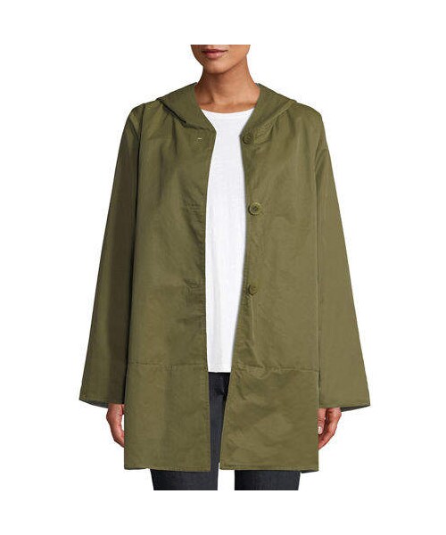 Eileen Fisher Reversible Raincoat Flash 