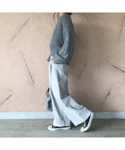 copine（コピン）の「コーデュロイハイウエストワイドパンツ（4color）【クリックポスト対象商品】（その他パンツ・レディース・その他）」の12枚目の写真