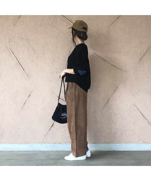copine（コピン）の「コーデュロイハイウエストワイドパンツ（4color）【クリックポスト対象商品】（その他パンツ・レディース・その他）」の9枚目の写真