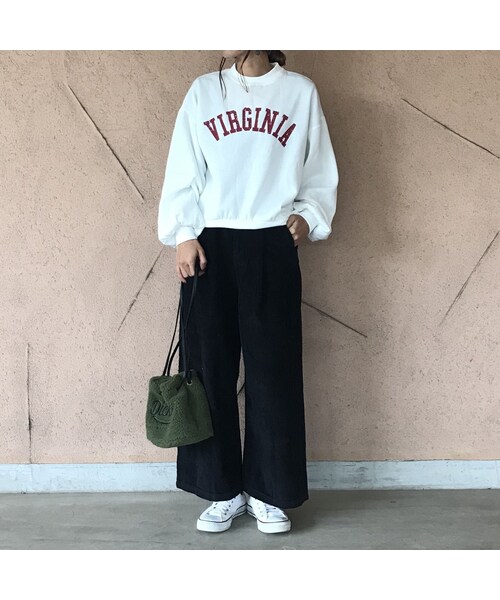 copine（コピン）の「コーデュロイハイウエストワイドパンツ（4color）【クリックポスト対象商品】（その他パンツ・レディース・その他）」の5枚目の写真