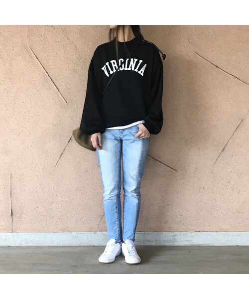 copine（コピン）の「裏起毛ボリューム袖ロゴスウェット（3color）【クリックポスト対象商品】（スウェット・レディース・その他）」の11枚目の写真