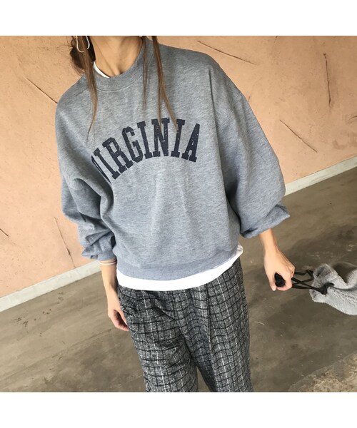 copine（コピン）の「裏起毛ボリューム袖ロゴスウェット（3color）【クリックポスト対象商品】（スウェット・レディース・その他）」の2枚目の写真