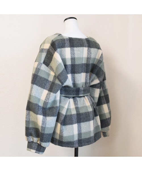 no brand（ノーブランド）の「[ RE-ARRIVAL ] カラーチェックウールブルゾン（ブルゾン・レディース・その他）」の15枚目の写真