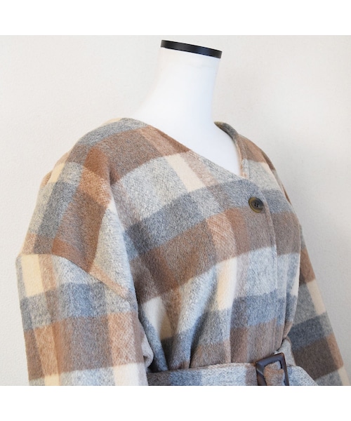 no brand（ノーブランド）の「[ RE-ARRIVAL ] カラーチェックウールブルゾン（ブルゾン・レディース・その他）」の12枚目の写真