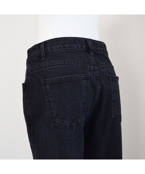 no brand(ノーブランド)の「Black Straight Denim(デニムパンツ・レディース・その他)」の10枚目の写真
