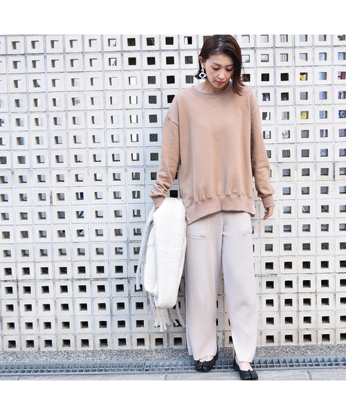 no brand（ノーブランド）の「サイドプリーツBIGスウェット（スウェット・レディース・その他）」の4枚目の写真