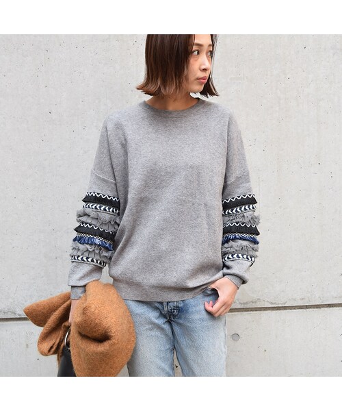 no brand（ノーブランド）の「[ RE-ARRIVAL ]デザインスリーブKNIT（ニット/セーター・レディース・その他）」の5枚目の写真