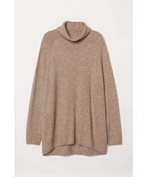 H&M | H&M - H&M+ Turtleneck Sweater - Brown(ニット/セーター)