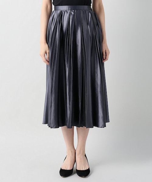 スピックアンドスパン　グレー プリーツロングスカート　美品 Spick & Span（スピックアンドスパン）の「グレー（）」 - WEAR