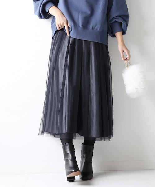 スピックアンドスパン　グレー プリーツロングスカート　美品 Spick & Span（スピックアンドスパン）の「グレー（）」 - WEAR