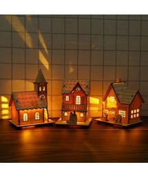 no brand（ノーブランド）の「クリスマス 木製ライトハウス