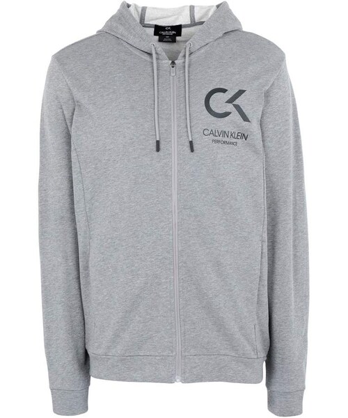 calvin klein performance logo fleece hoodie
