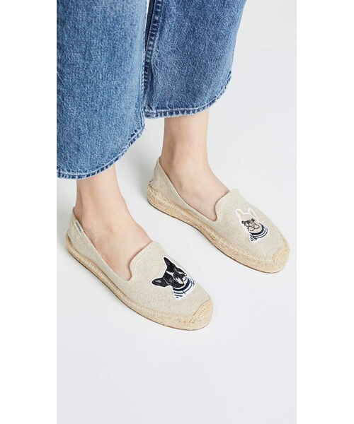 SOLUDOS(ソルドス)の「Soludos Teddy & Gigi Smoking Slippers(シューズ・レディース・Beige・5/5.5/6/6.5/7/7.5/8/8.5/9/9.5/10/11)」の2枚目の写真