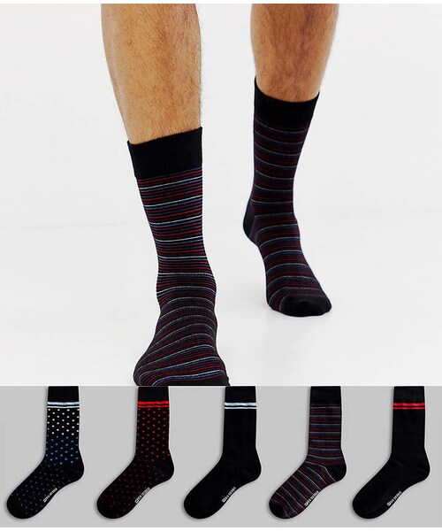 Ben Sherman（ベンシャーマン）の「Ben Sherman 5 pack sock in gift box（ソックス/靴下）」 WEAR