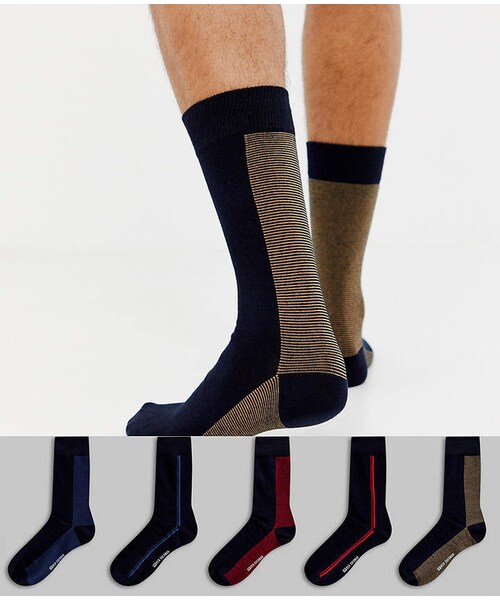 Ben Sherman（ベンシャーマン）の「Ben Sherman 5 pack sock in gift box（ソックス/靴下）」 WEAR