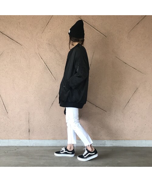 copine（コピン）の「ビッグシルエット！リバーシブルボア・MA1ブルゾン（3color）（ブルゾン・レディース・その他）」の7枚目の写真