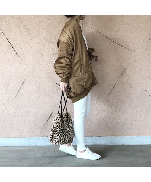 copine（コピン）の「ビッグシルエット！リバーシブルボア・MA1ブルゾン（3color）（ブルゾン・レディース・その他）」の14枚目の写真