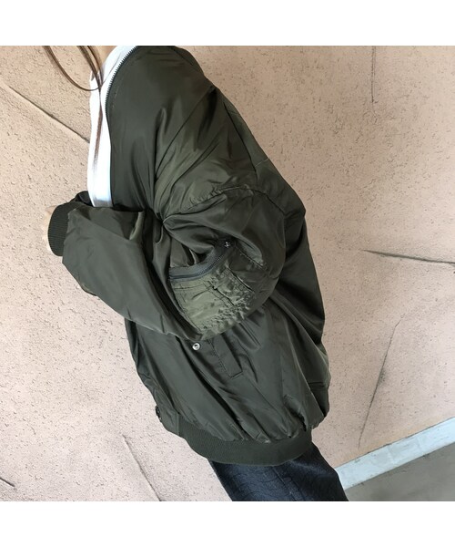 copine（コピン）の「ビッグシルエット！リバーシブルボア・MA1ブルゾン（3color）（ブルゾン・レディース・その他）」の12枚目の写真