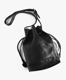 DHOLIC | 本革シンプル巾着バッグ(ショルダーバッグ)