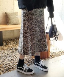 DHOLIC | レオパードニットロングスカート(スカート)