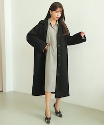 DHOLIC | ラグランスリーブボクシーロングコート(その他アウター)