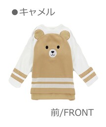 Bobon21 | ビッグKUMAスウェットトップス-全２色-(スウェット)