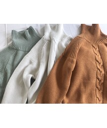 favori | twist turtle knit(ニット/セーター)