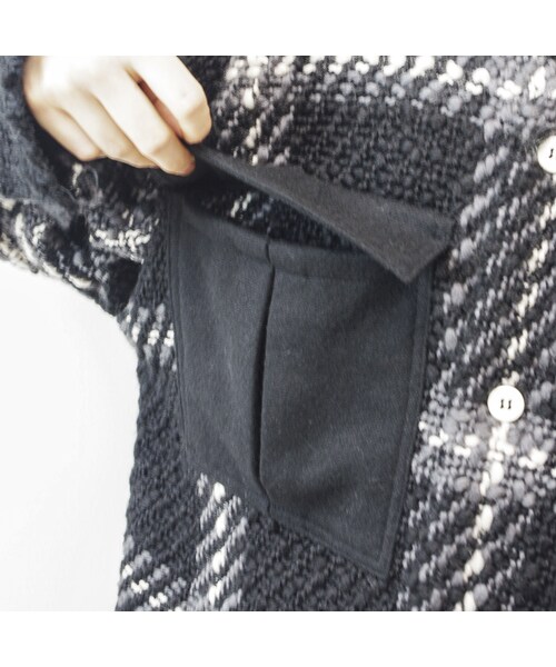 STORES.jp(ストアーズドットジェーピー)の「KONYA / Robin Cardigan / check black(その他アウター・メンズ・その他)」の6枚目の写真